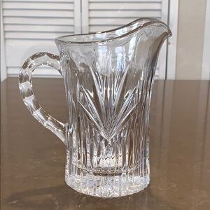 Vtg Princess House Highlights Fan Cut Lead Crystal Pitcher 32 oz
